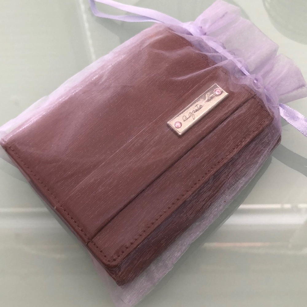 Agnes B Patent Bifold Wallet